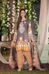 Cicely - Inaya - Digital Printed & Embroidered Linen